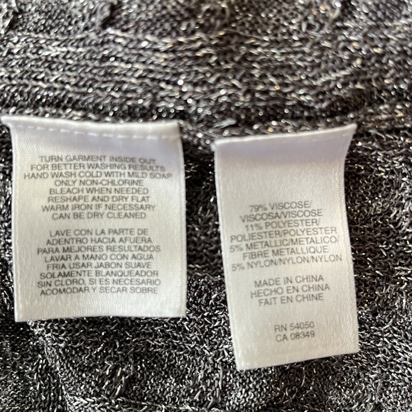 Jones New York Signature Metallic Cable-Knit Sweater - Picture 10 of 10